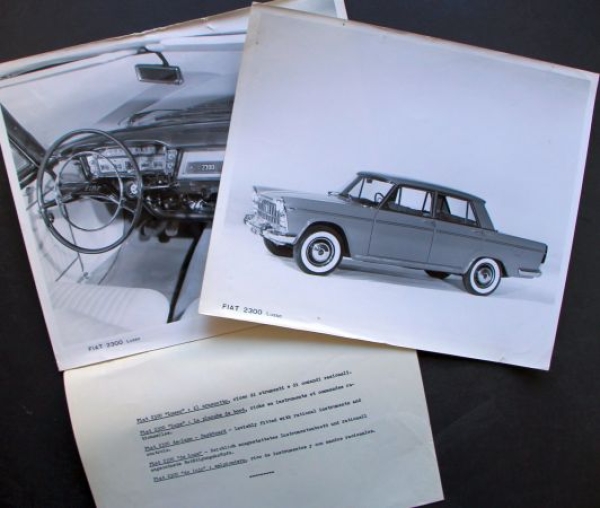 Fiat 2300 Lusso 1961 two Factoryphotos (6789)